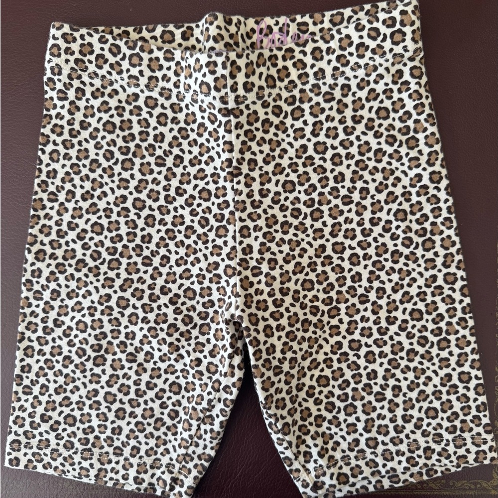 Mini Boden Leopard Print Girl’s Bicycle Shorts